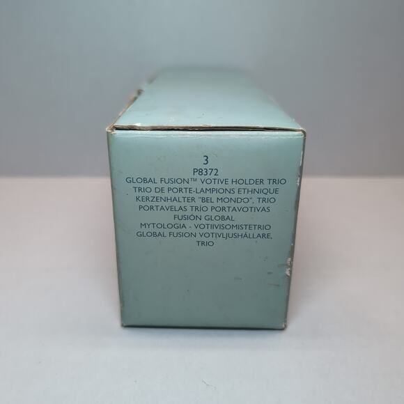 PartyLite Global Fusion Votive Holder Trio P8372 With Original Box - Picture 14 of 16